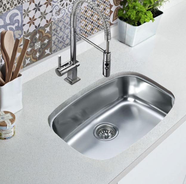 CUBETA RECTANGULAR DE ACERO EMPOTRAR 48 X 34 X 182