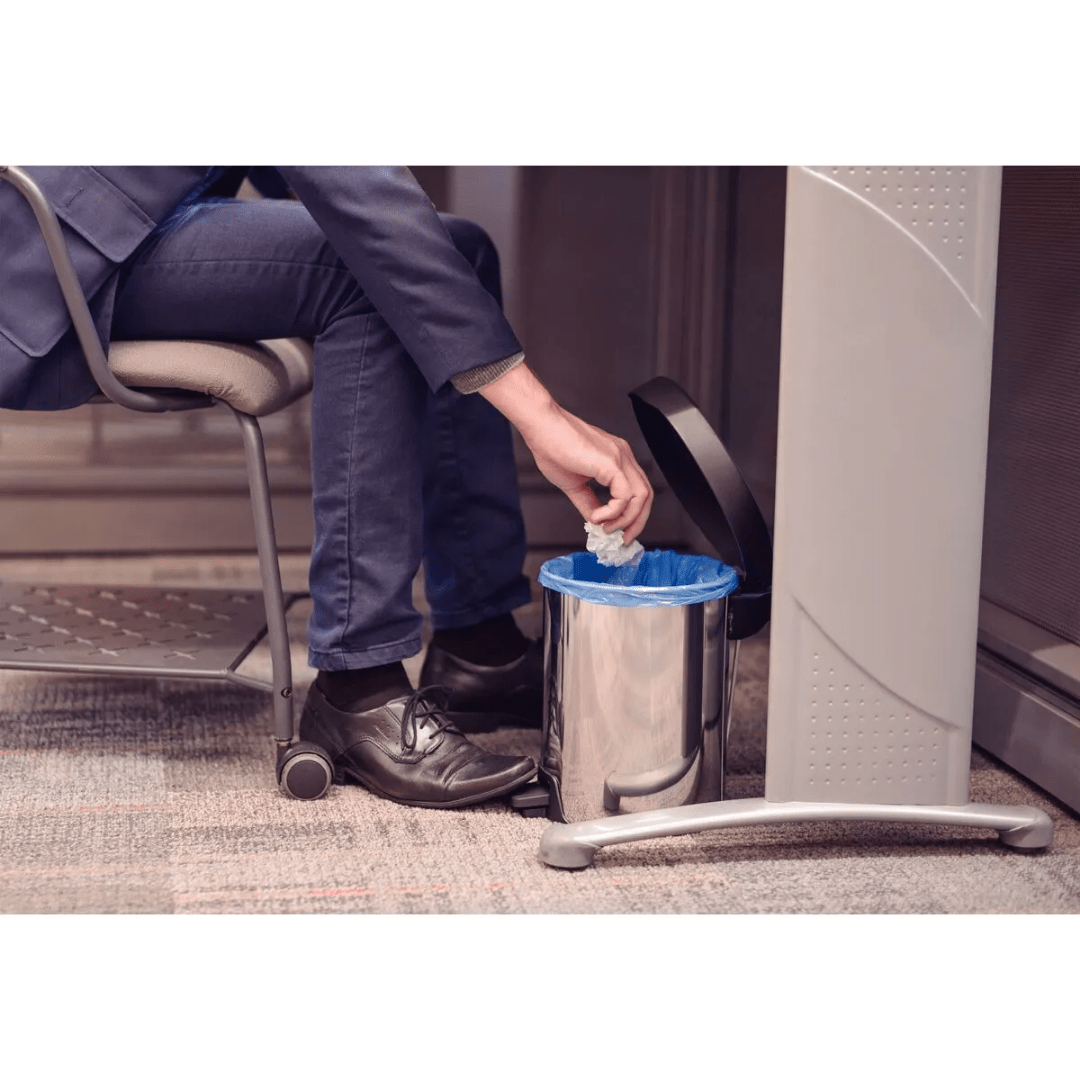 BASURERO INOX C/PEDAL NEW 5L4