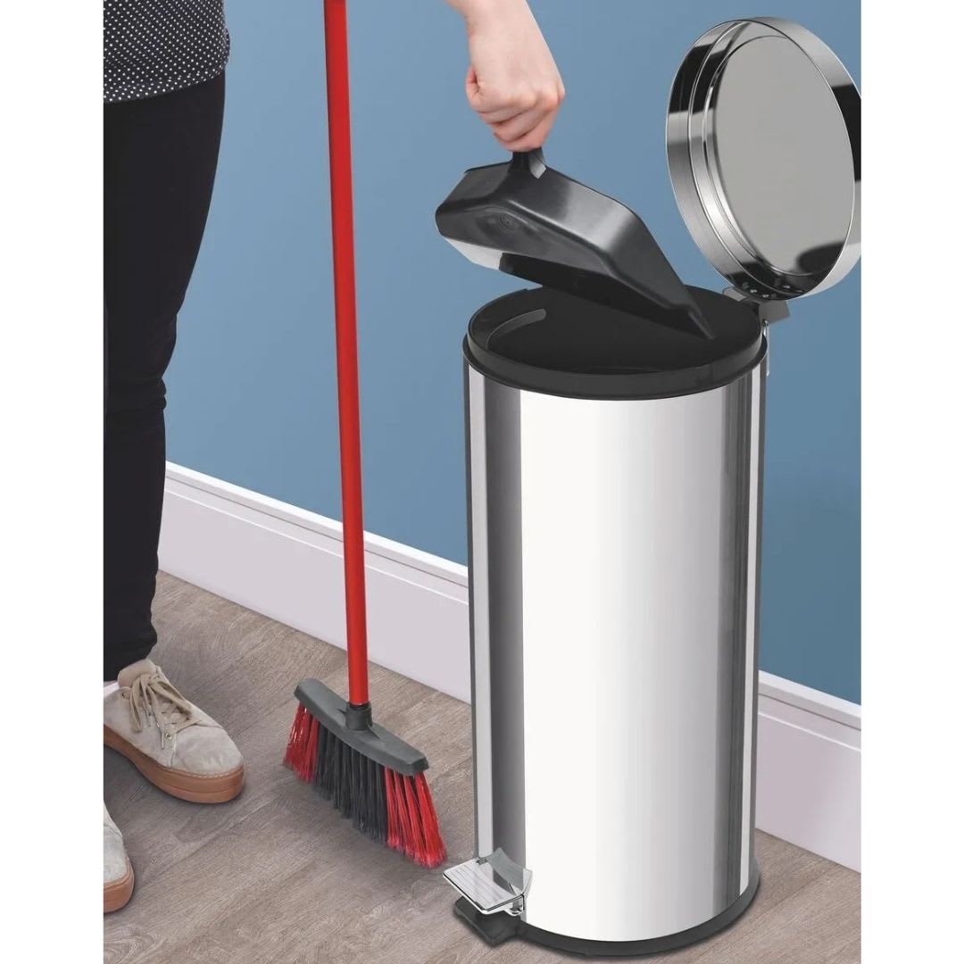 BASURERO ACERO INOX C/PEDAL 30 LIT3