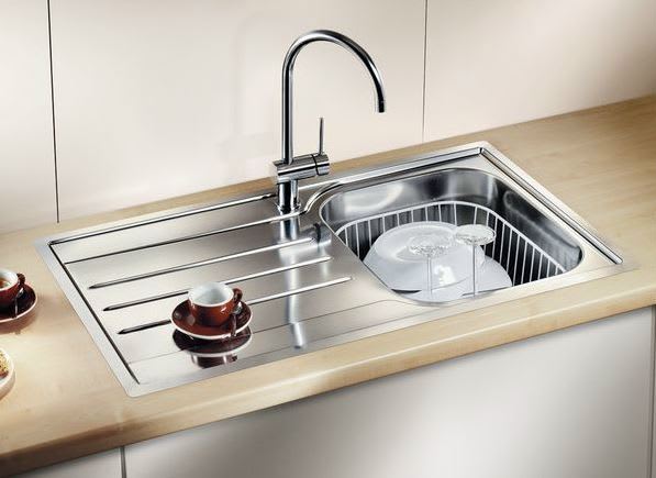 FREGADERO DE ACERO INOX 86CM X 50CM 1C PP2