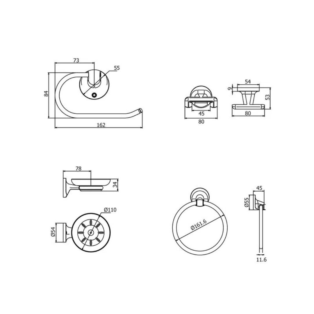 ITALGRIF JGO 4 PZAS P/BAÑO CANCUN CR.3