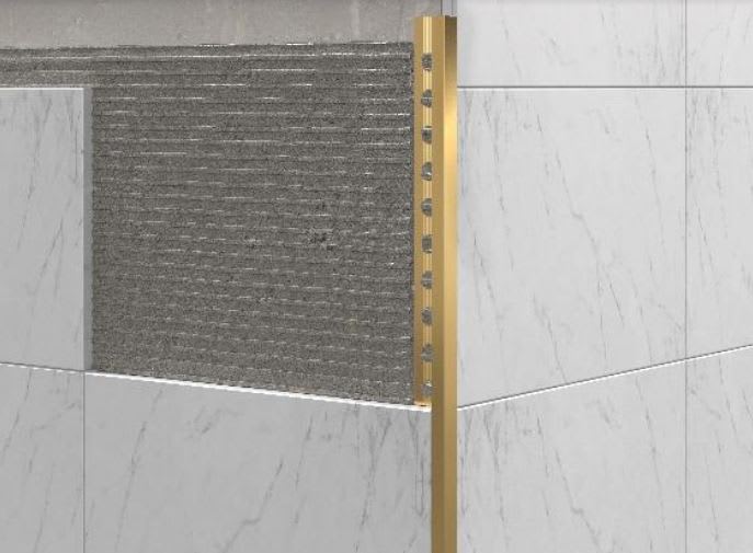 LIST. AC. 2.44 M INOX ORO B.3