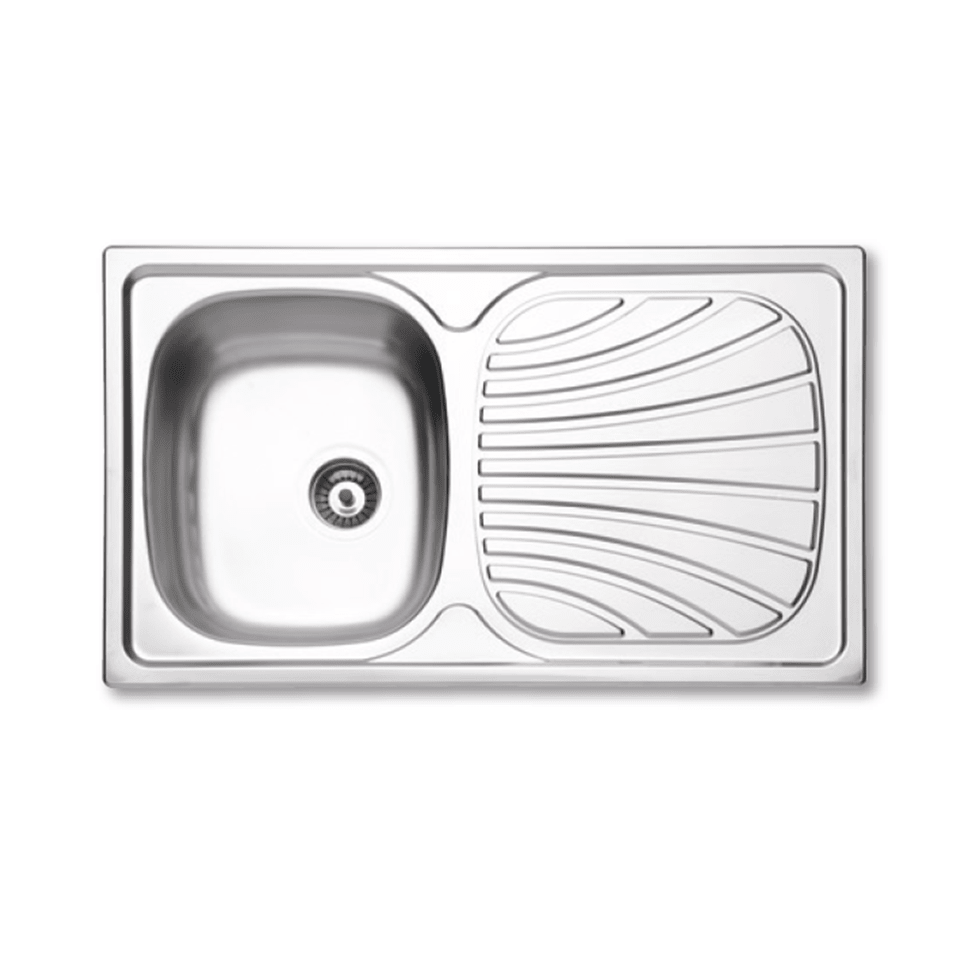 FREGADERO DE ACERO INOX 86CM X 50CM 1C PP1