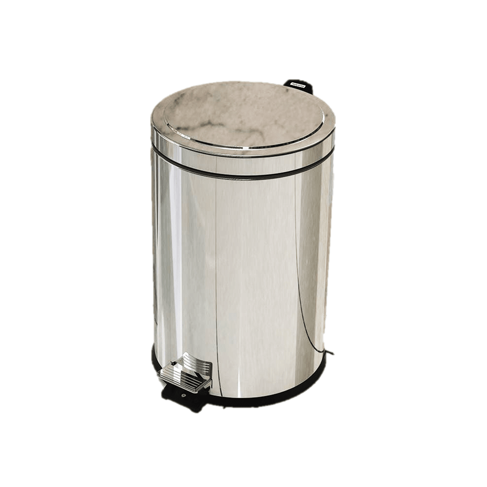 BASURERO ACERO INOX C/PEDAL 5L1