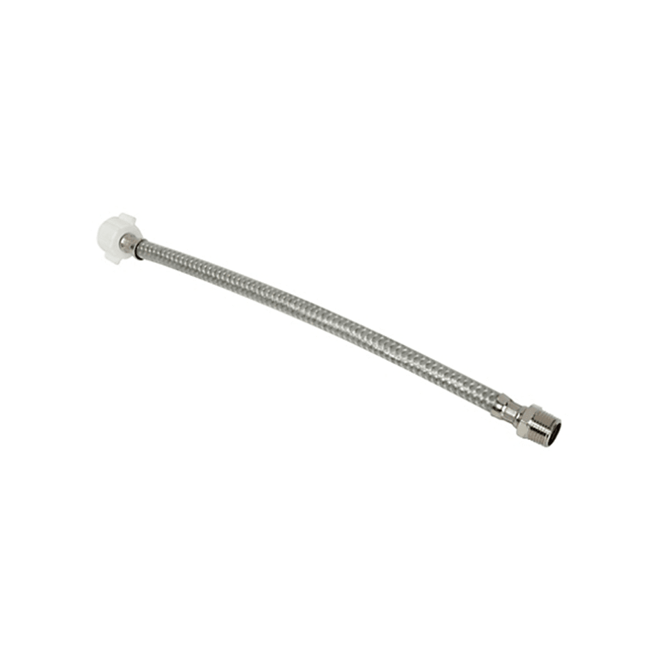TUBO DE ABASTO ALUMINIO REFOZ. NYLON 1/2 X 7/8 PLX 40 M - H REC2