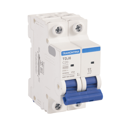 TERMOMAGNETICO TDJ6-2C20 2P 20A 6KA1