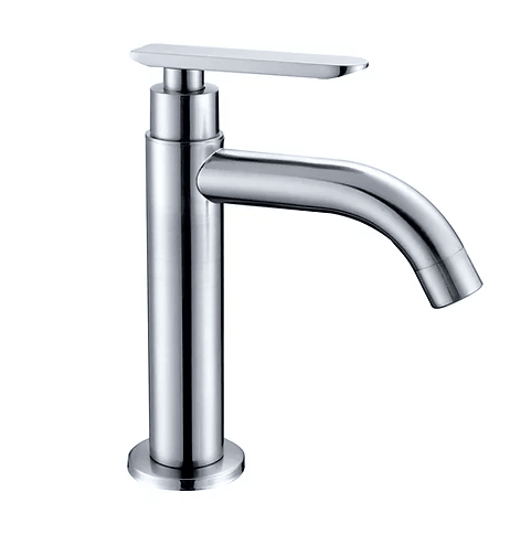 LLAVE BAJA CROMADO REDONDA L0191