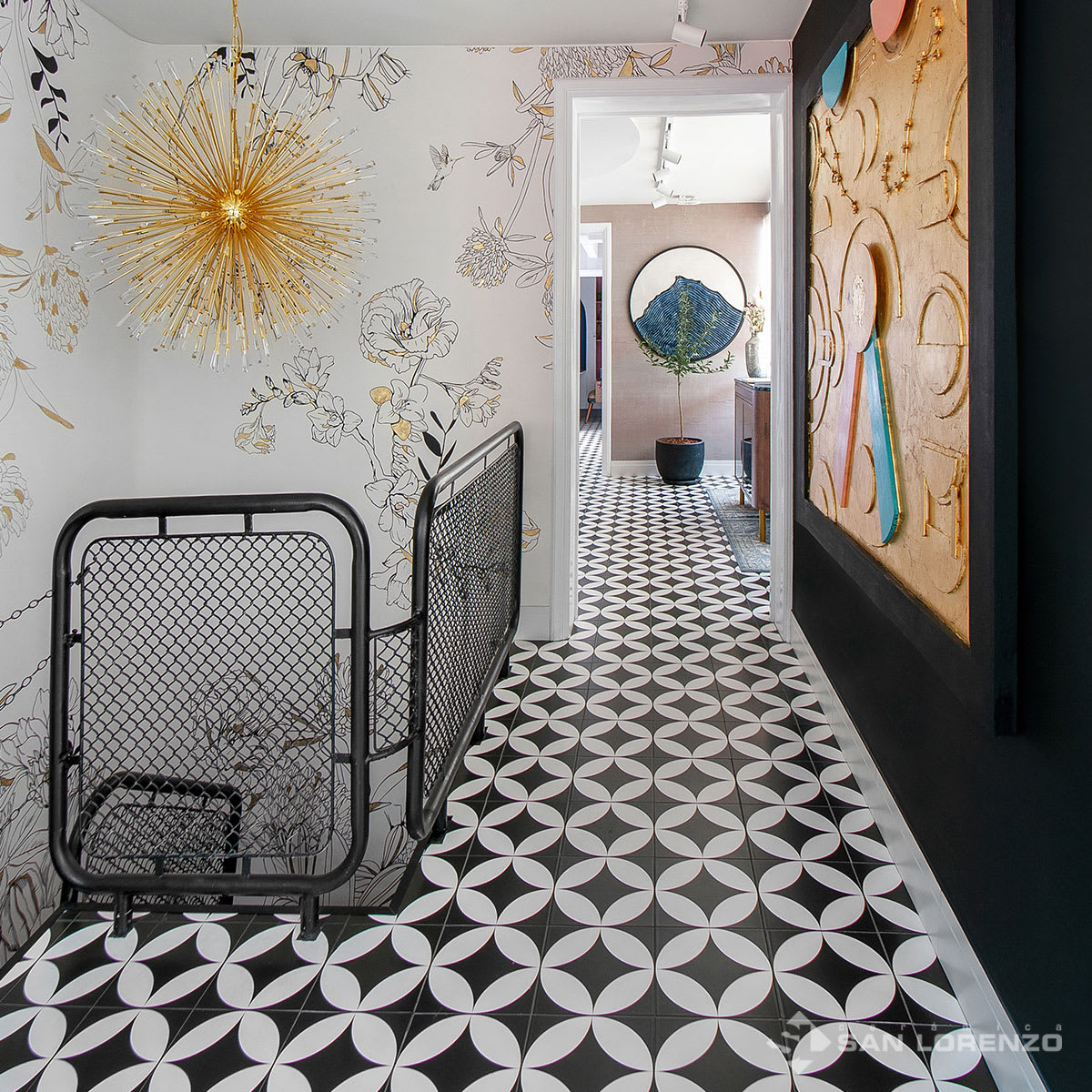 DECO CARDINALE NEGRO 21.6X21.65