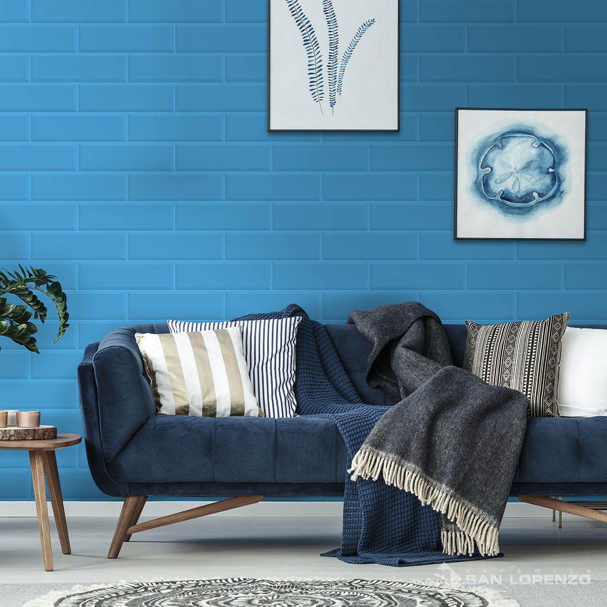 PARED BRICK CELESTE BRILLO 12X402