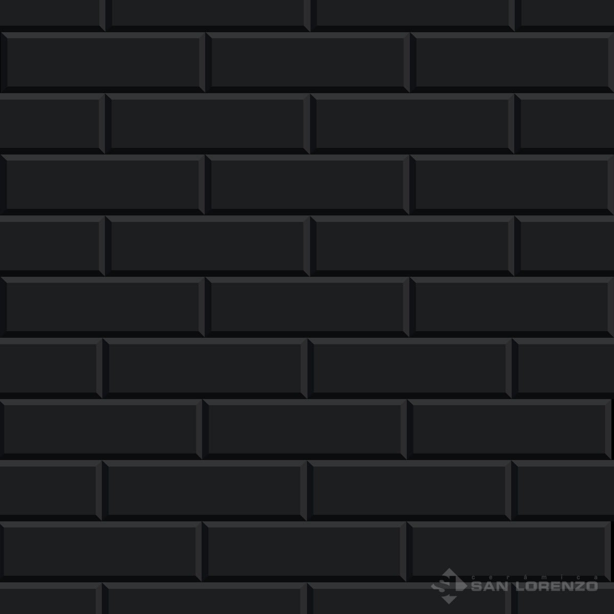 PARED BRICK BLACK 12X401