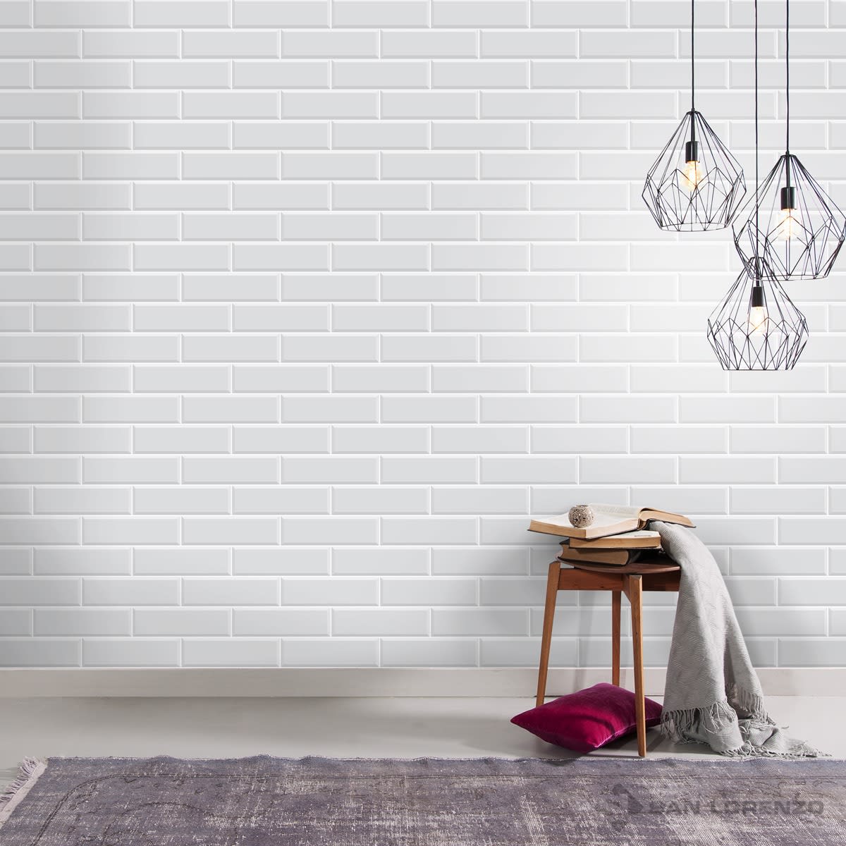 BRICK WHITE MATE 10.7X274