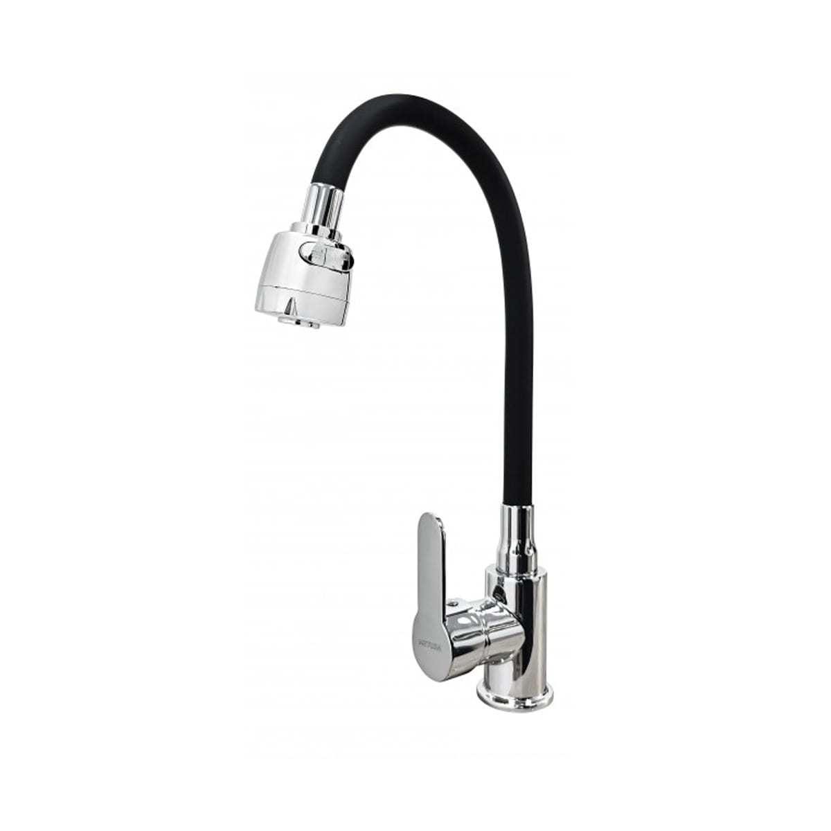 MEZCLADORA MONOCOMANDO DE LAVADERO PICO FLEXIBLE NEGRO DYNAMIC1