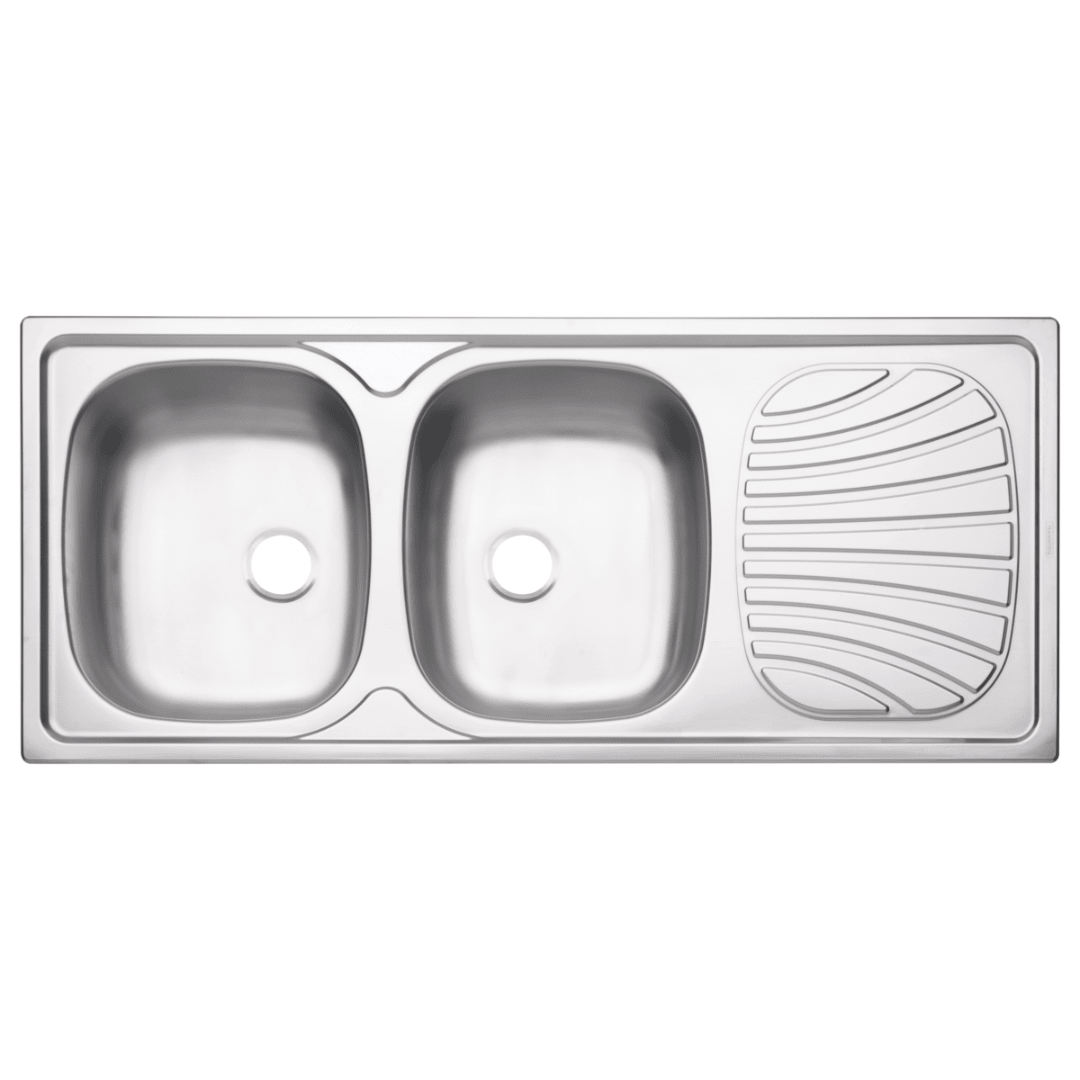 LAVADERO DE ACERO INOX PP 116X50X15 2C SP1