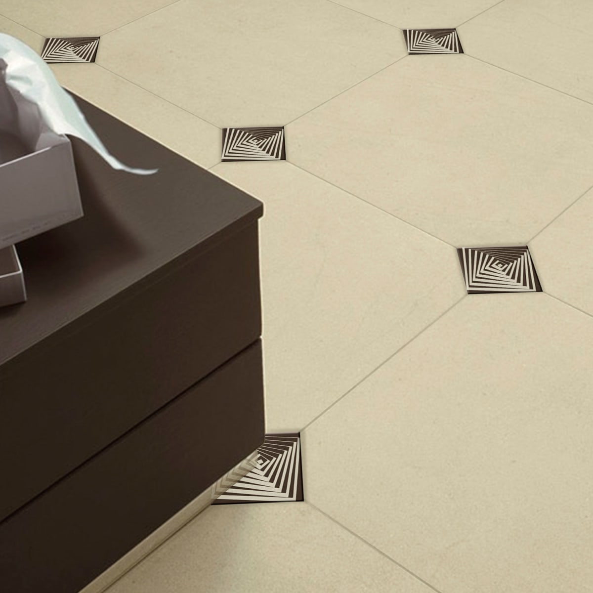 TACO KANTU VIDRIO RIGEL BRILLANTE 7 X 7 X 0.82