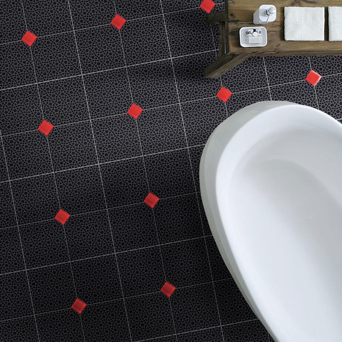 TACO ROJO BRILLANTE 5 X 52