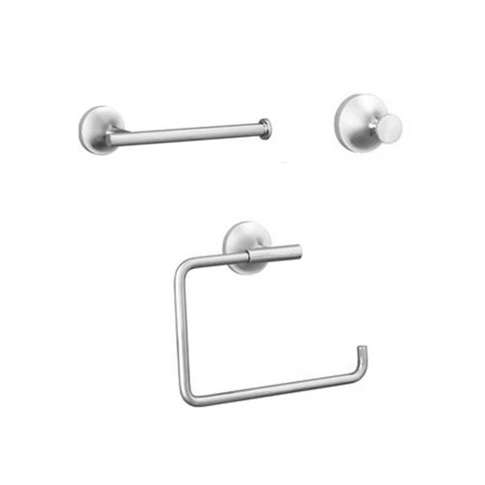 ACCESORIO ROMANTIK 3 PIEZAS (PERCHERO,PAPELERA,TOALLERO) CR1