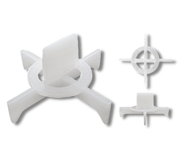 CRUCETA 1MM NIVELADOR C/TOMADOR PLANO 100 UND1