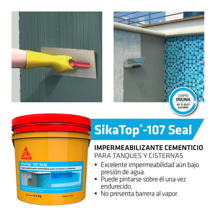 SIKATOP-107 SEAL PER COLOR GRIS X 18KG4