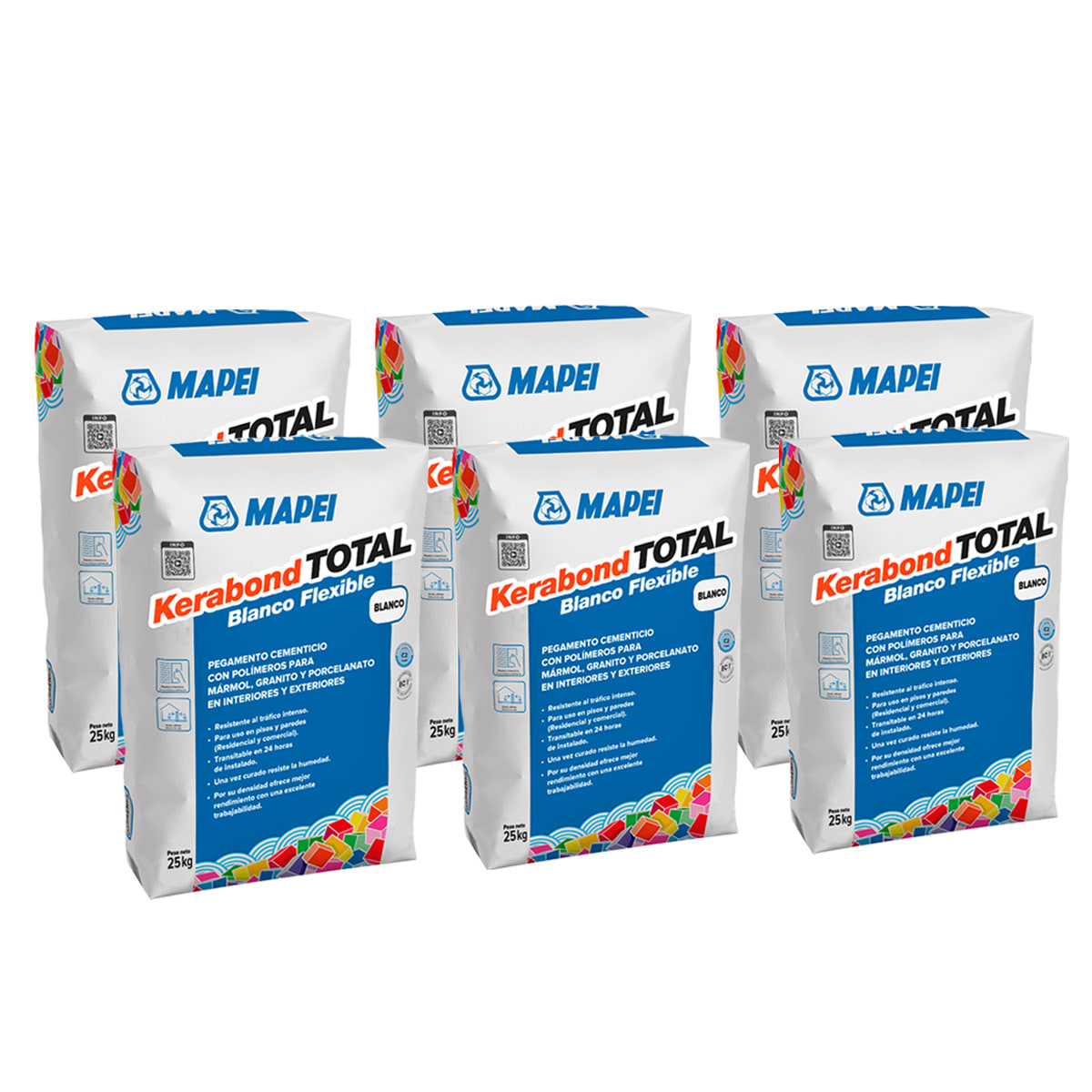 6X5 KERABOND TOTAL WHITE X 25 KG1