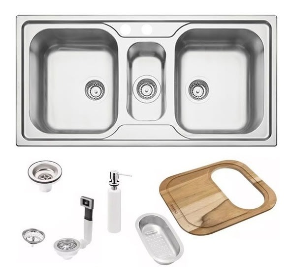 FREGADERO MARA ACERO INOX X100X50 21/2 PM1