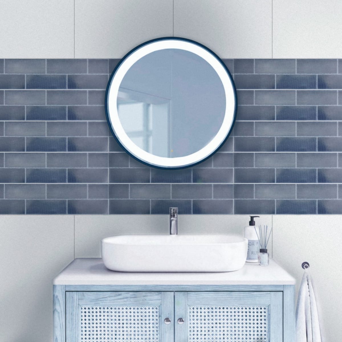 BRICK MATTONE BLU 40X102