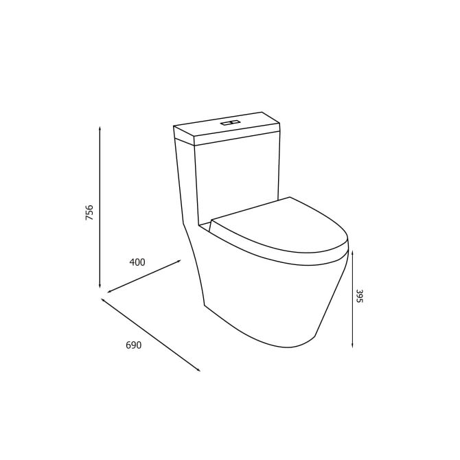 ONE PIECE MODERN C/ASI MELAMINA S/DUAL BL2