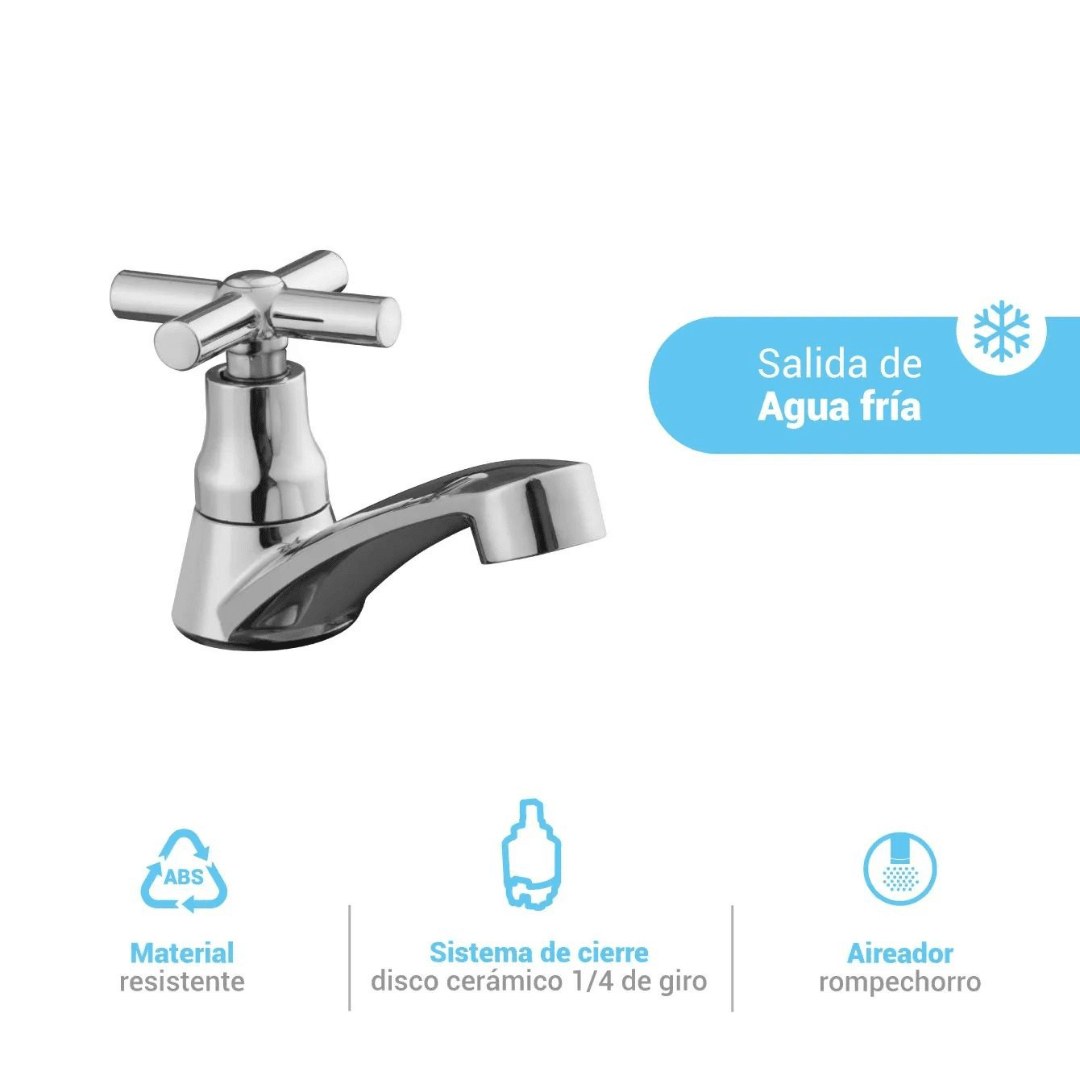 LLAVE LAVATORIO AL MUEBLE ITALGRIF CORAL CROMADO2