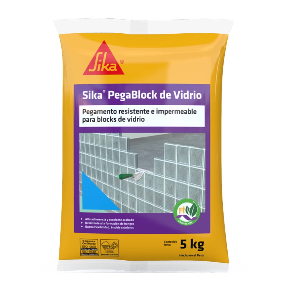 SIKA PEGABLOCK DE VIDRIO 3 X 5 KG1