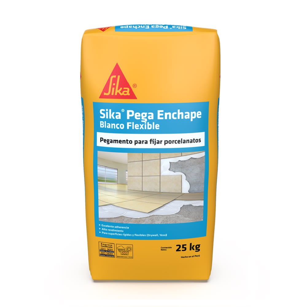 SIKA PEGA ENCHAPE BLANCO FLEXIBLE 25KG1