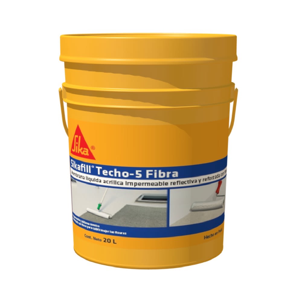SIKAFILL TECHO- 5 FIBRA BLANCO X 20L1
