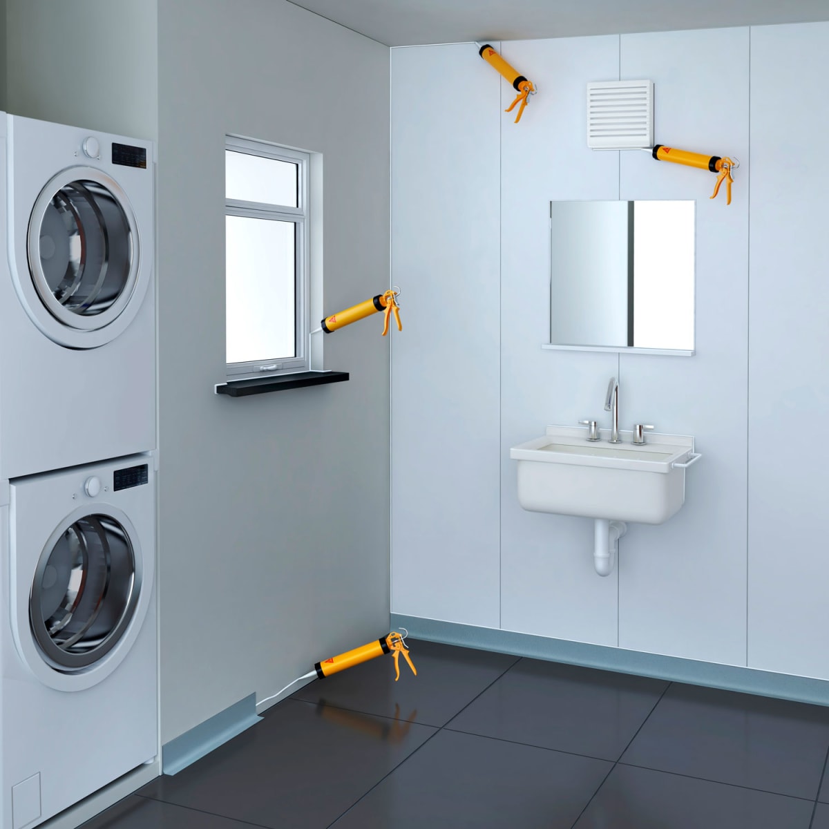 SIKAFLEX UNIVERSAL BLANCO X 300 ML5