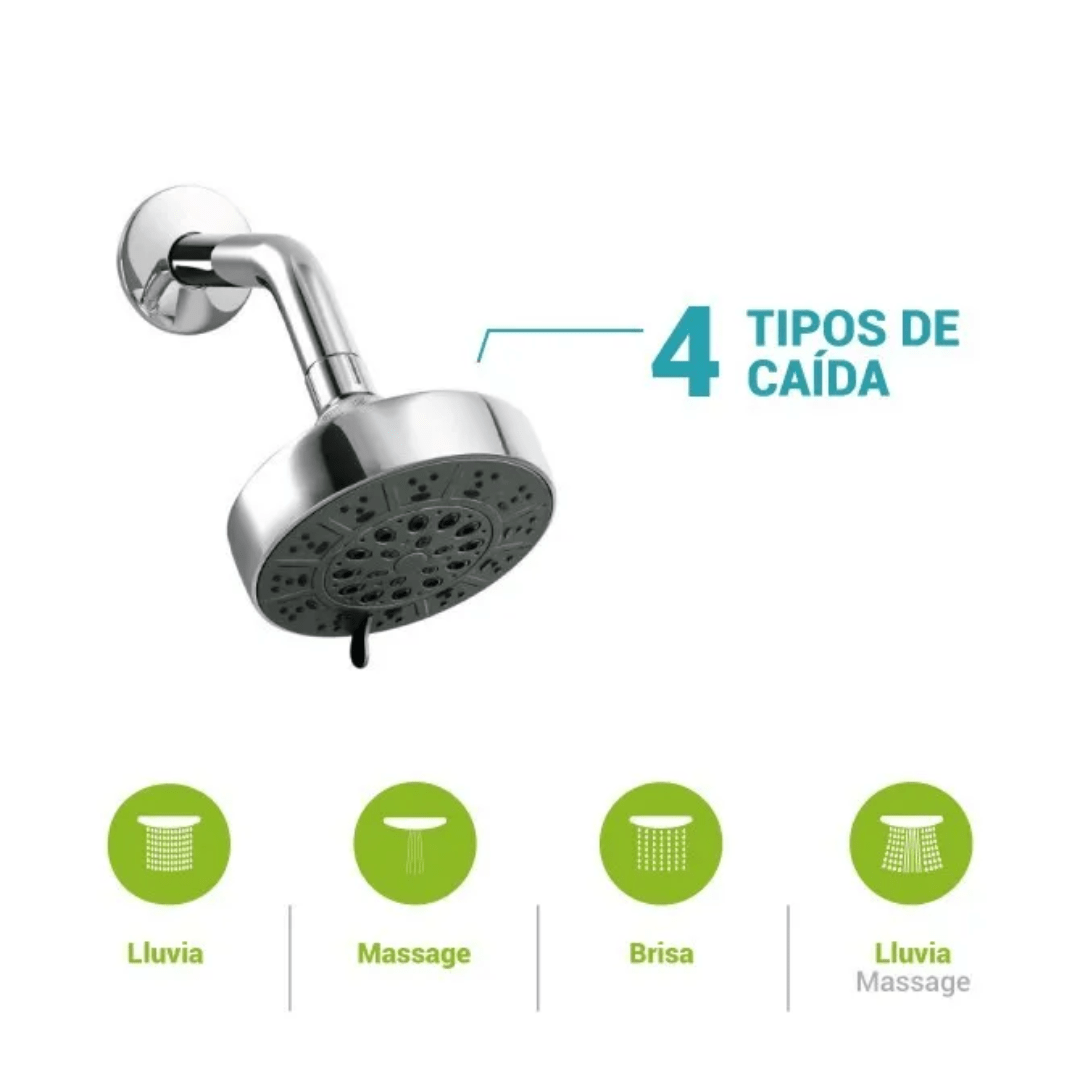 MEZCLADORA DE DUCHA TINA 3 LLAVE  BUZIOS LEVER2