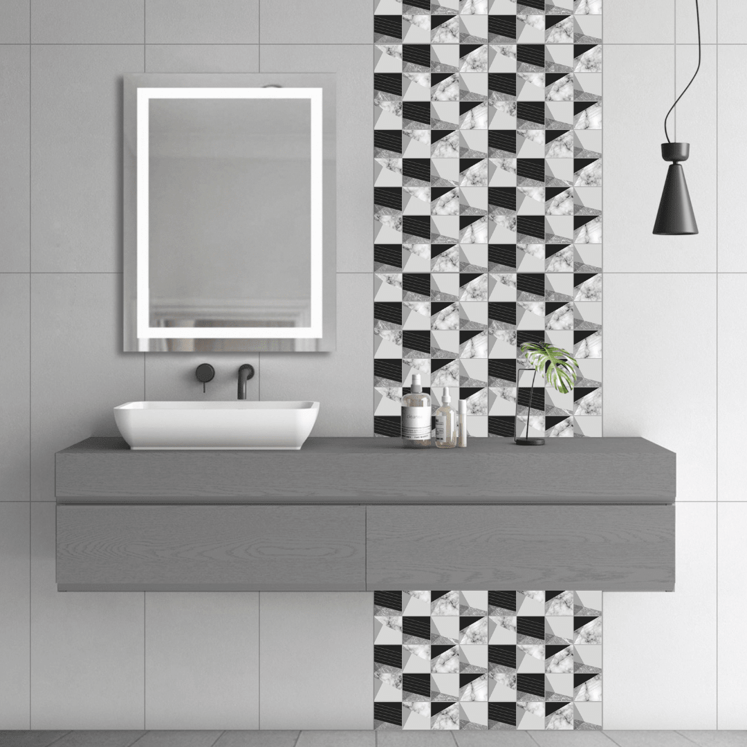 DECORADO GEO BLANCO 30X603