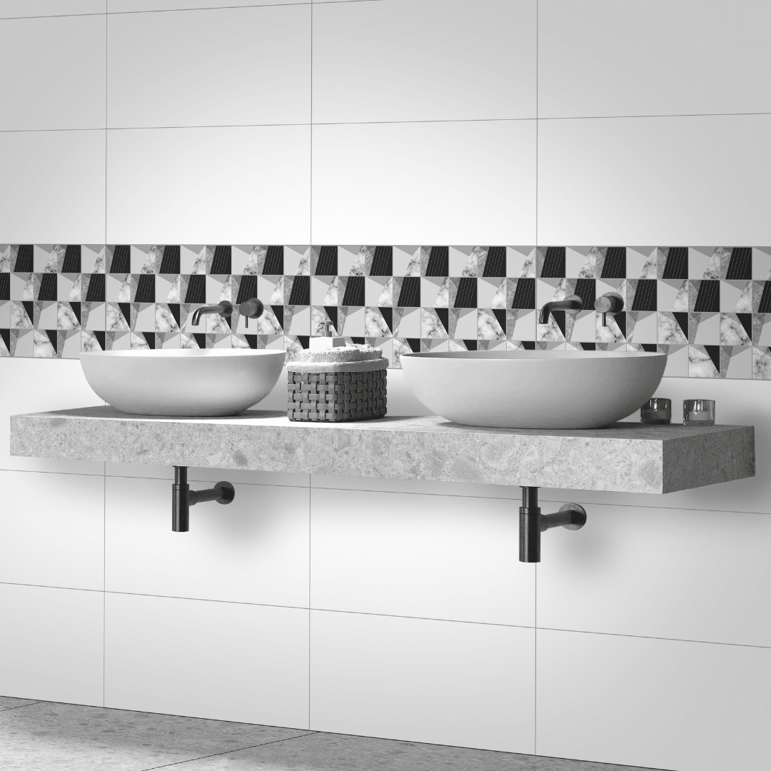 DECORADO GEO BLANCO 30X602