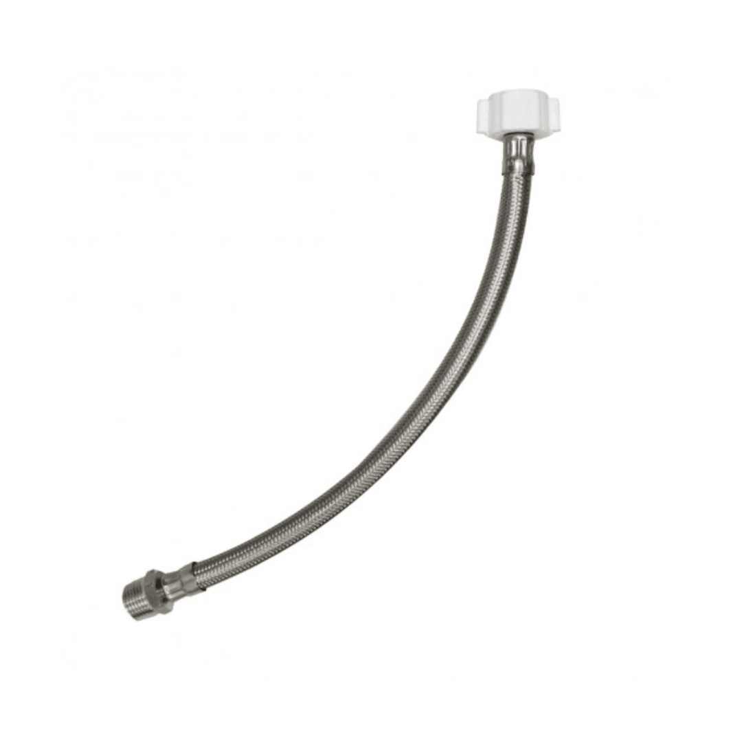 TUBO ABASTO A/INOX. P/AC. AM. 1/2X7/8X35CM PLAS M-H2