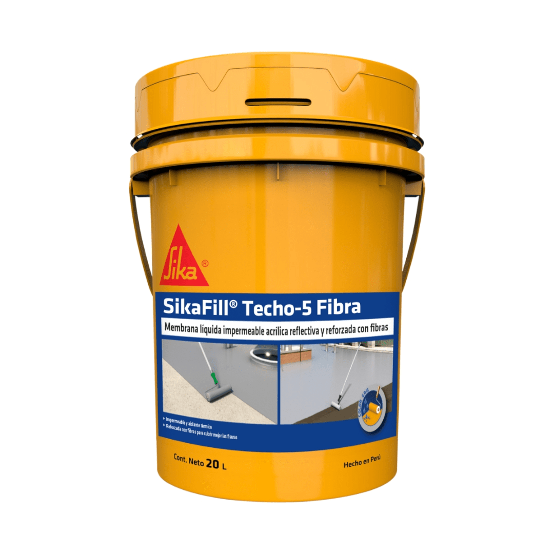 SIKAFILL TECHO-5 FIBRA GRIS x 20 L1