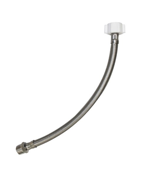 TUBO ABASTO A/INOX. P/AC. AM. 1/2X7/8X35CM PLAS M-H1