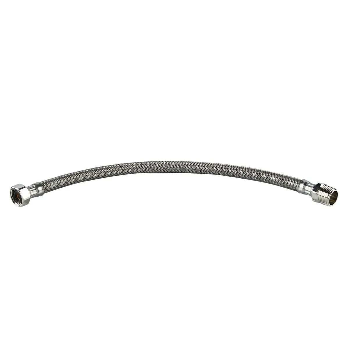 TUBO ABASTO PE+SS304 GRIS 1/2X7/8X40CM M-H1