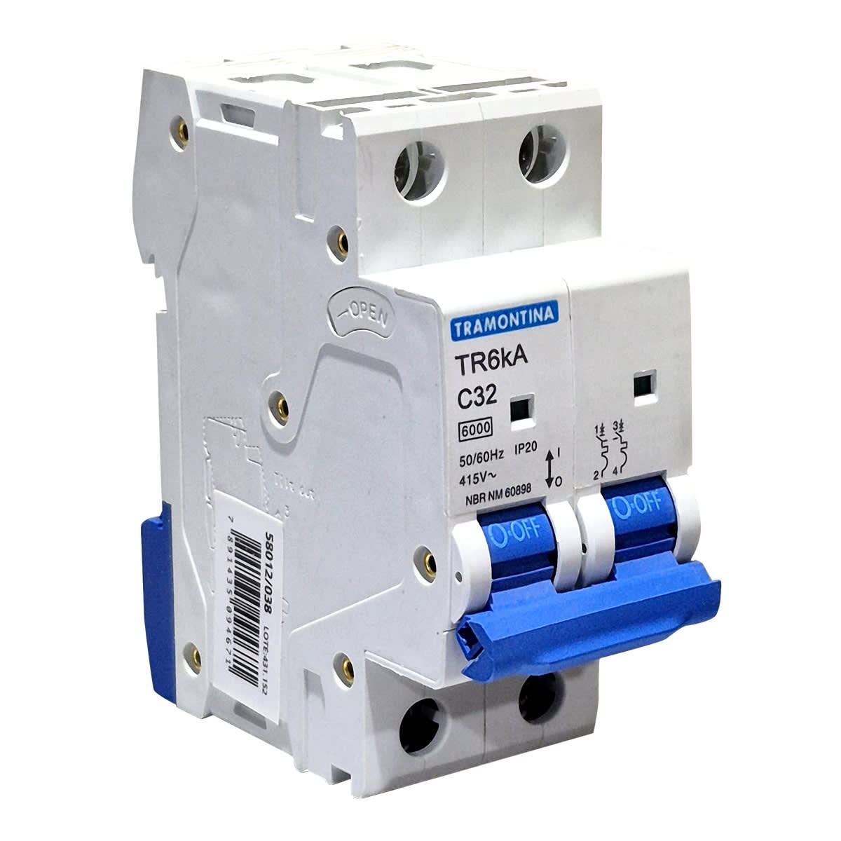 TERMOMAGNETICO TR6KA 2P 32A CURVA C1