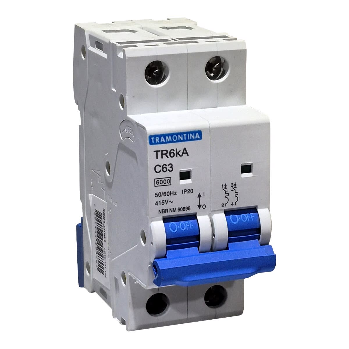 TERMOMAGNETICO TR6KA 2P 63A CURVA C2