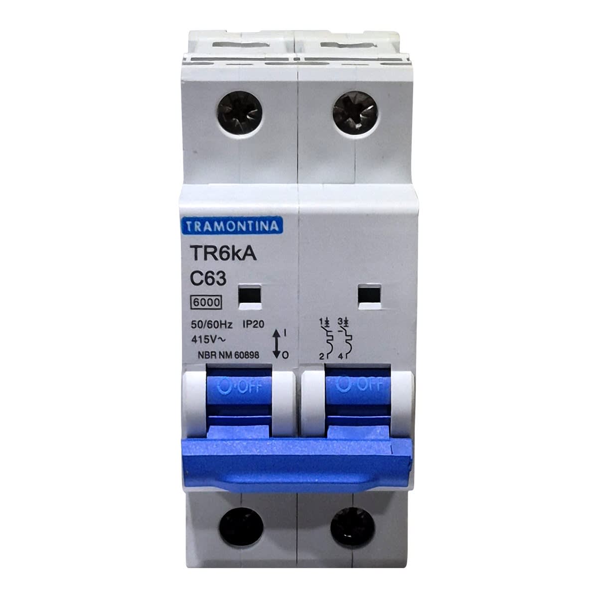 TERMOMAGNETICO TR6KA 2P 63A CURVA C1