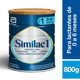 SIMILAC 1 MEZCLA DE 5 HMO (0-6 MESES) LATA X 800 G.