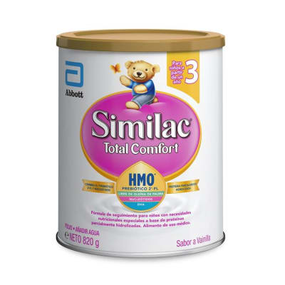 SIMILAC 3 TOTAL CONFORT VAINILLA (MAS DE 1 AÑO) LATA X 820 G.