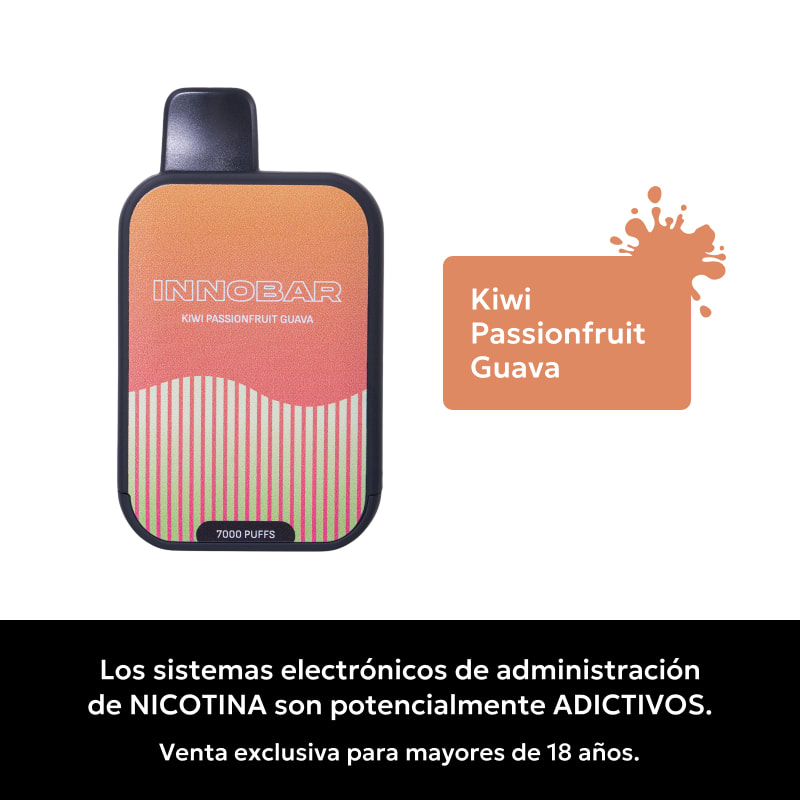 Innobar Kiwi Passionfruit Guava 7000 Puffs - Kiwi Maracuyá Guayaba