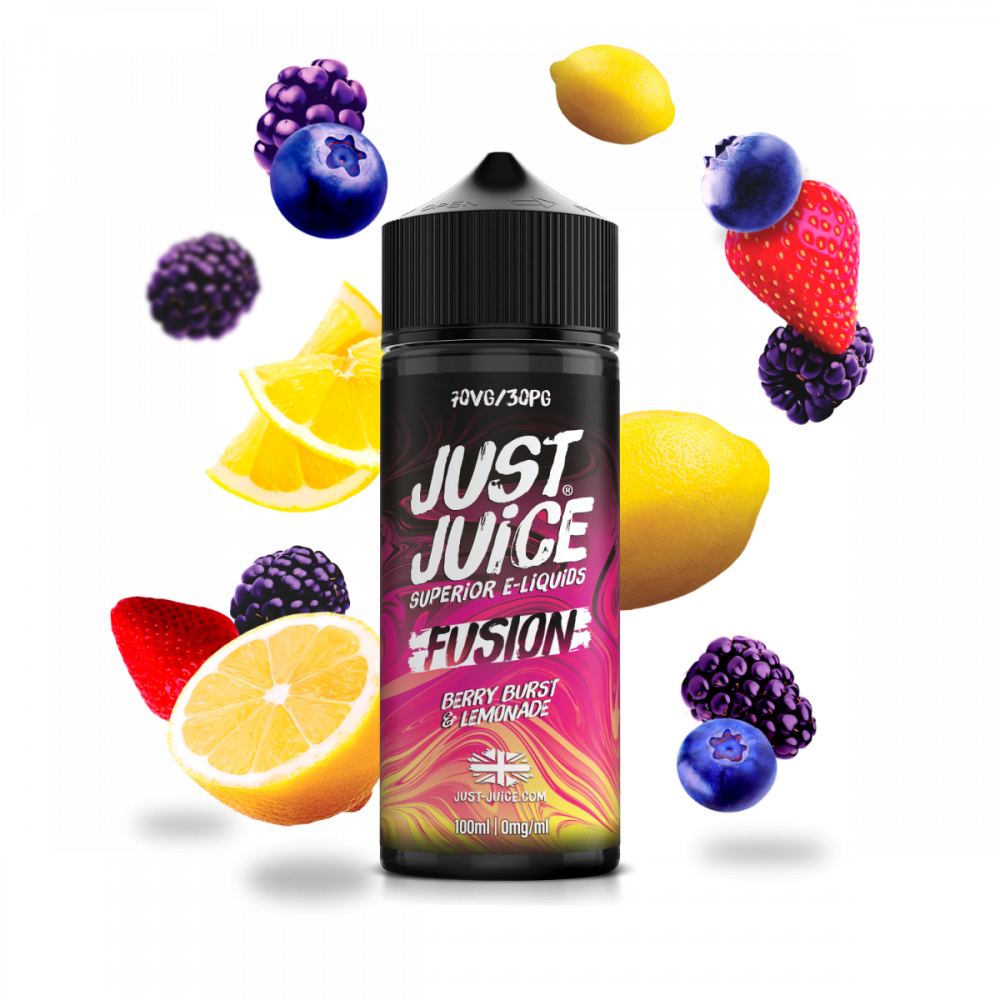 Just Juice Fusion Berry Burst Lemonade 120ml - Jugo de bayas silvestres y limonada