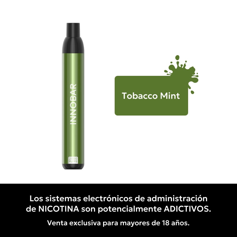Innobar Tobacco Mint 2500 Puffs - Tabaco Menta