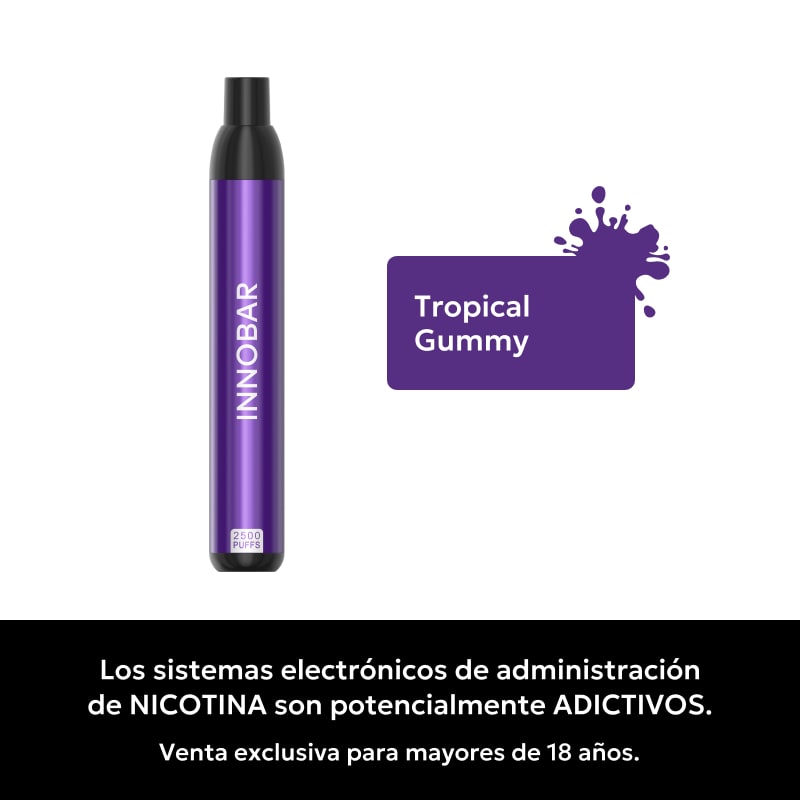 Innobar Tropical Gummy 2500 Pufss - Gomitas de Frutas