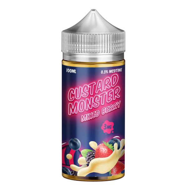 Custard Monster Mixed Berry 100ML - Crema Pastelera de Berries