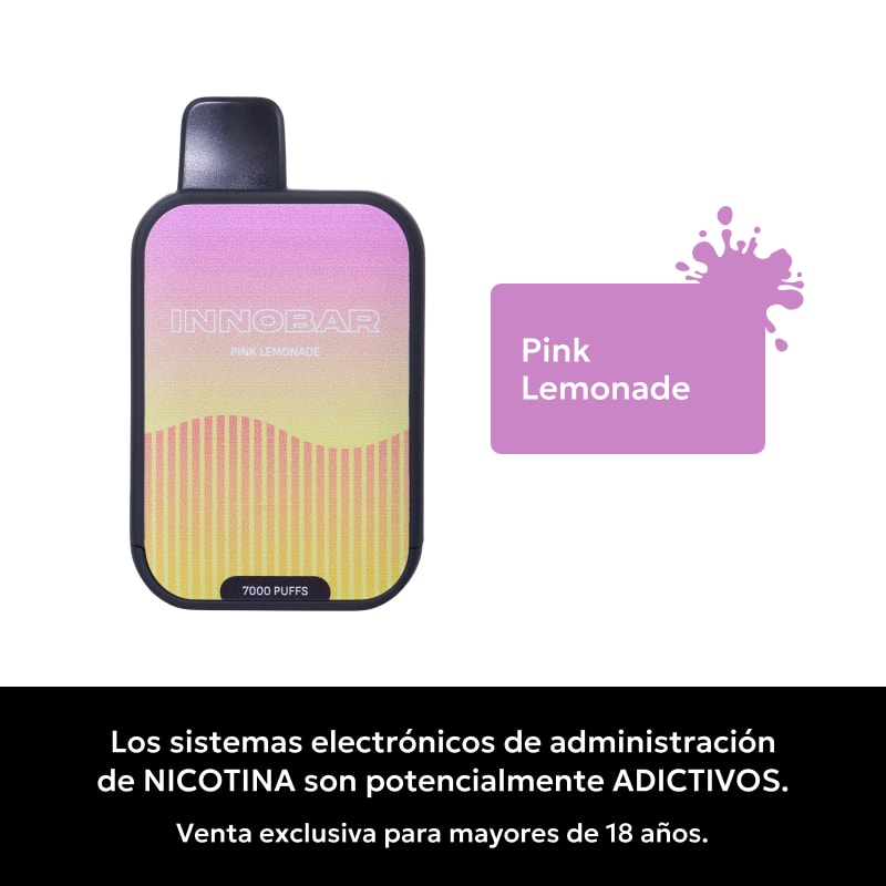 Innobar Pink Lemonade 7000 Puffs - Limonada Rosa