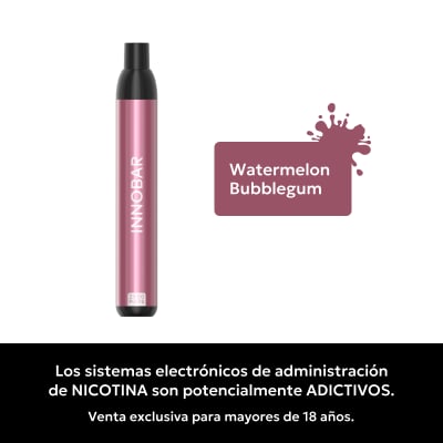 Innobar Watermelon Bubblegum 2500 puffs - Chicle de Sandía1